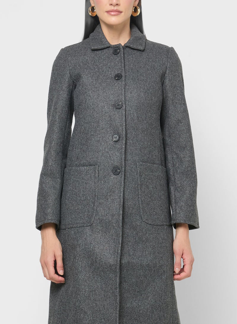 ELLA Longline Over Coat - Image 3