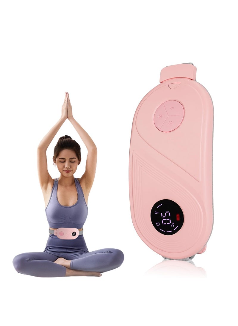 SYOSI Heating Pads, Portable Heating Pad for Back Pain Relief, Fast Period Pain Relief Heated Waist Pad with 3 Heat Levels and 3 Massage Modes, Back or Belly Heating Pad, Ideal Gifts for Women  - Image 1