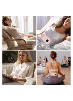 SYOSI Heating Pads, Portable Heating Pad for Back Pain Relief, Fast Period Pain Relief Heated Waist Pad with 3 Heat Levels and 3 Massage Modes, Back or Belly Heating Pad, Ideal Gifts for Women  - Image 5