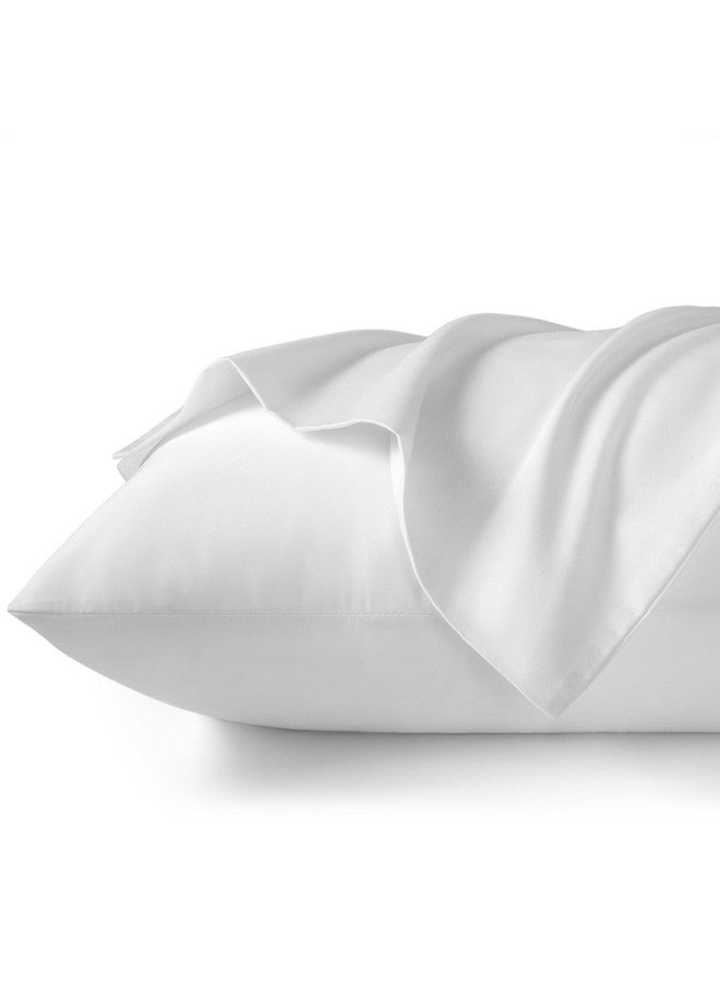 TILLYOU Cotton Toddler Pillowcases - 2 Pack Super Soft Kids Travel Pillow Cases Envelope Closure for Boys Girls, 14.5x20 Inches, White - Image 1