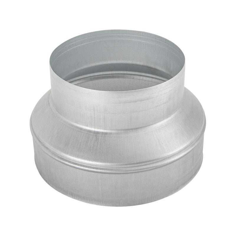 Kikerike Duct Reducter 8 to 6 Air Ducting Reducer Increaser Air Duct Adapter or Round Metal Pipe Reducer for Bathroom Kitchen Ventilation Systems - Image 1