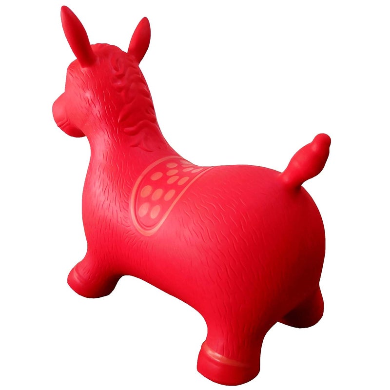 AppleRound Inflatable Ride-on Bouncy Animal Hopper â€“ Horse, Cow or Unicorn â€“ Kids Space Hopper Bouncer with Hand Pump â€“ Jumping Toy for Indoor/Outdoor Play - Image 4