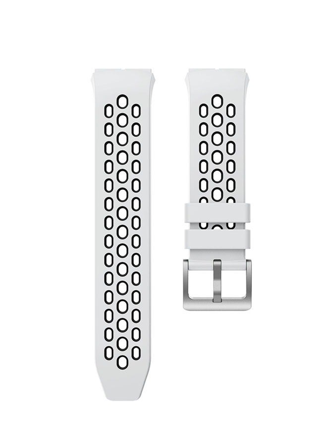 Replacement Band For Huawei Watch GT 2e，Soft and Comfortable Silicone Material，Sports Strap Waterproof，Sport Original Silicone 22mm Watchband Straps For Huawei Watch GT 2e（White）  - Image 4