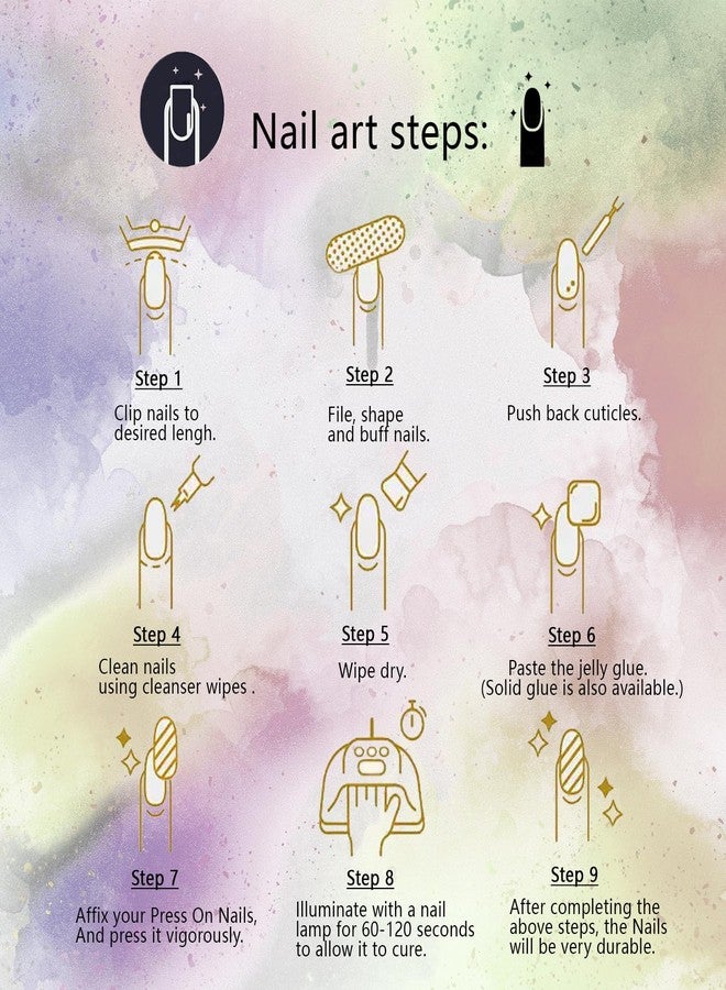 WISHDIAM Press On Nails,Handmade,10pcs,Acrylic,Purple,Simple,Reusable Handmade Gel Nails,Custom Made,Thick Acrylic,Almond Nails,Stronger Fake Nails,Nail Art Gifts,Women/Girls(purple, M) - Image 5