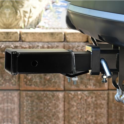 CPROSP 12'' Hitch Extension/Extender, Fits for 2" Receiver Tube Tow Bar Steel Shank Heavy Duty 6000 lbs, Hitch Receiver Extension with 5/8'' Pin Hole - Image 5