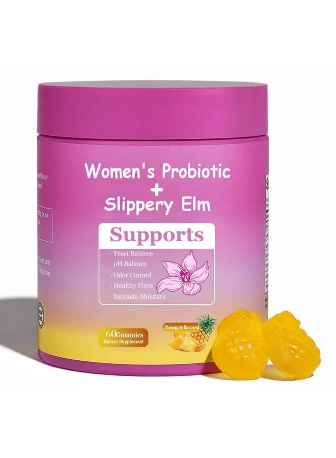DYALE Her Juicy Feminine Probiotics Gummies for Women | Pineapple Flavor | Supports pH Balance, Gut Health & Immune System | with Slippery Elm, Prebiotics & Lactobacillus Blend | 60 Gummies (1pc) - Image 1