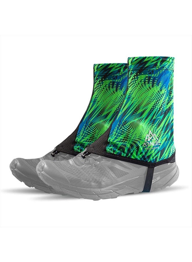 TRIWONDER Gaiters for Hiking Gators Waterproof Shoe Gaiters Rain Snow Boot Gators Men Women Ankle Leg Gaiters for Hunting, Trail Running, Mountaineering, Rocky Terrain, Snow & Ice (Green, Large) - Image 1