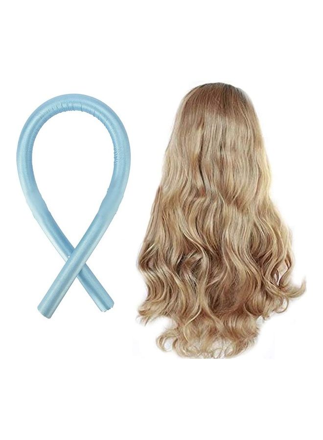 NIBEMINENT Heatless Hair Styling Ribbon Set Blue - Image 2