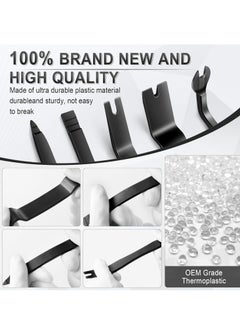 Oasisgalore 5 pcs Auto Trim Removal Tool Kit, No-Scratch Pry Tools for Vehicle Interior Panel & Clip Removal (Black)  - Image 3