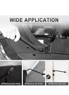 Oasisgalore 5 pcs Auto Trim Removal Tool Kit, No-Scratch Pry Tools for Vehicle Interior Panel & Clip Removal (Black)  - Image 5