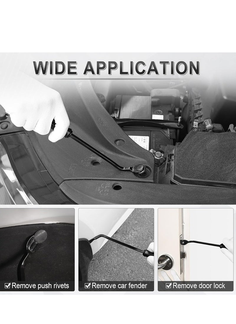 Oasisgalore 5 pcs Auto Trim Removal Tool Kit, No-Scratch Pry Tools for Vehicle Interior Panel & Clip Removal (Black)  - Image 5