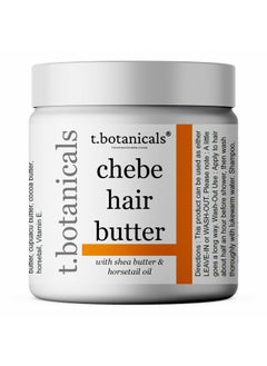 t.botanicals Chebe Hair Butter for Growth, Thickening and Nourishment - Ayurvedic Formulation with Horsetail (Lavender, 8 oz) 