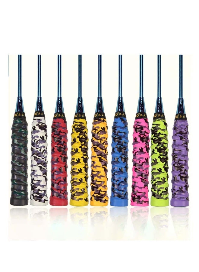 Generic Tennis Racket Grip Tape 9 Pcs Keel Design Camouflage Non-Slip Tape for Tennis Racket Badminton Racket Baseball Bat Bicycle Grip Fishing Grip - Image 1