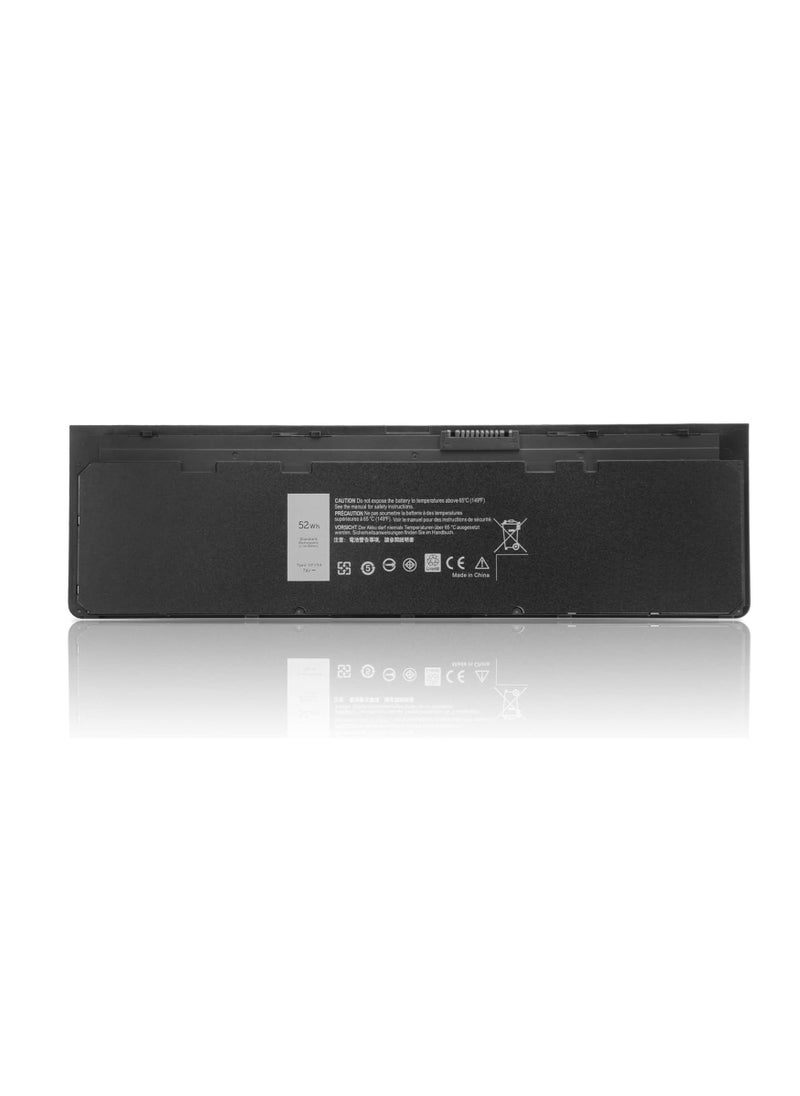 Generic Laptop Battery Replacement for Dell Latitude E7240, E7250 Series - 7.4V 52Wh High Capacity Li-ion Battery, Black  - Image 2