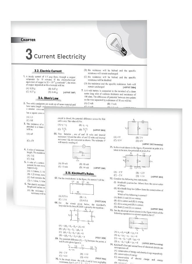 Educart 36 Years NEET Previous Year Solved Question Papers with NEET PYQ Chapterwise Topicwise Solutions Physics for NEET Exam 2024