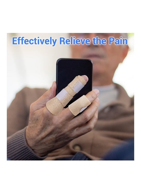 Trigger Finger Splints - Effective Pain Relief, Comfortable and Portable Finger Brace for Broken Fingers - 3 Pieces