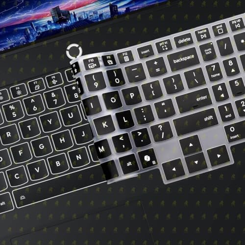 RAYA Silicone Keyboard Skin Cover for 2026 Lenovo Legion Pro 5 & Legion Pro 7 16inch Laptops (Black) - Image 5