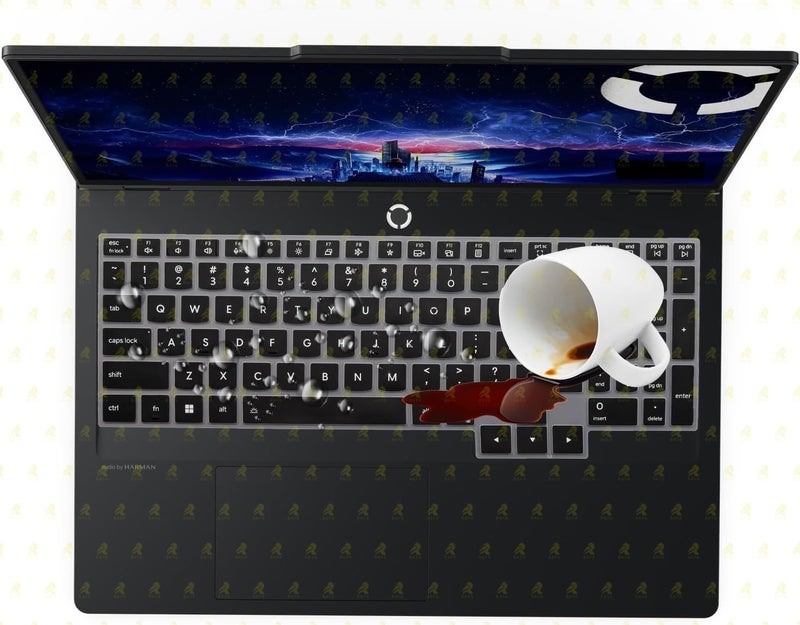 RAYA Silicone Keyboard Skin Cover for 2026 Lenovo Legion Pro 5 & Legion Pro 7 16inch Laptops (Black) - Image 4