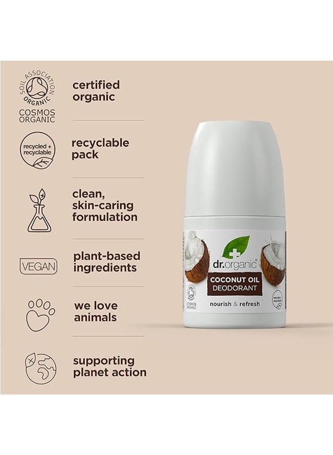 dr.organic Dr. Organic Coconut Oil Deodorant, Nourish & Refresh - Image 5