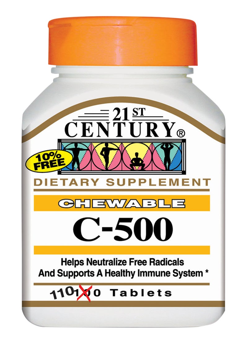 21st Century C-500 Chewable Tab 100's - Image 1