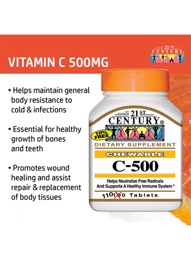 21st Century C-500 Chewable Tab 100's - Image 5