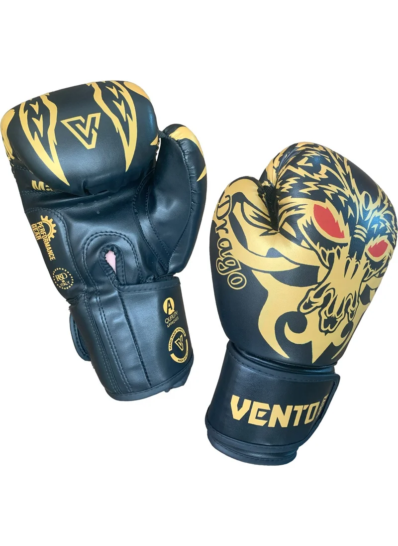 فينتو Drago Boxing and Kickboxing Gloves Black