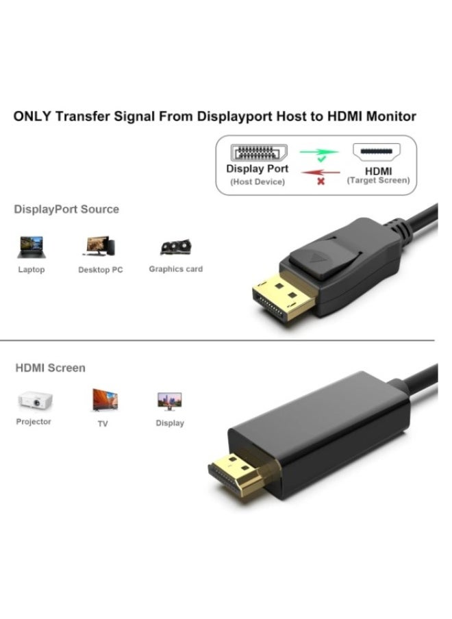 Terabyte DisplayPort (DP) to HDMI Cable, 4K Resolution  - Image 2