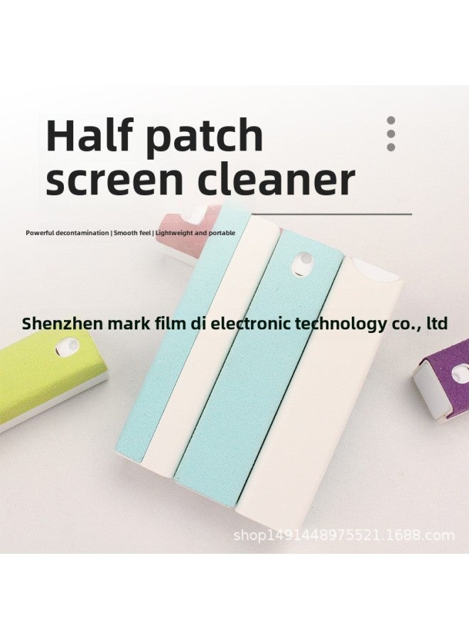 Portable Semi-patch Mobile Phone Screen Cleaner Flat Panel Cleaning Set Car Central Control Screen Cleaning Kit Spray Cleaning-Color:fluorescent Green  - Image 2