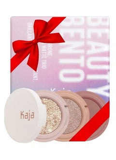 KAJA Beauty Bento Collection Bouncy Eyeshadow Trio : 16 Peach Madeline : Nude Peach Tone : Vegan Cruelty free  - Image 1