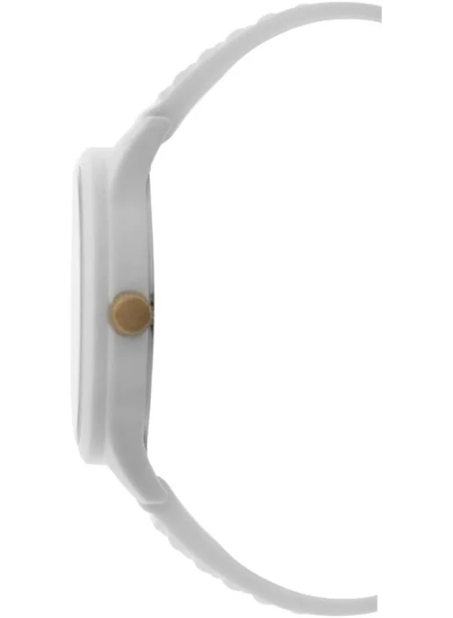 سلازنجر Unisex 2035 Movement Watch, Analog Display and Silicone Strap - SL.9.6370.3.03, White