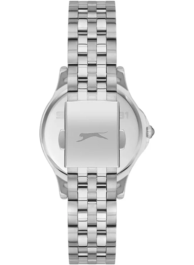 سلازنجر Unisex Quartz Movement Watch, Multi Function Display and Metal Strap