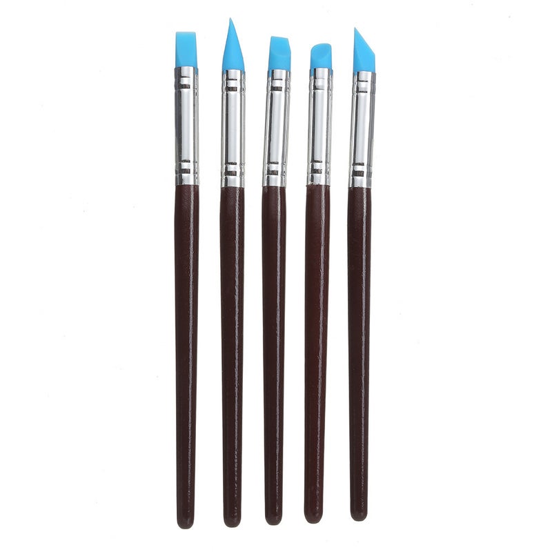 Pottery Tool Set Multi-Size Clay Sculpting Knives 5-piece silicone pen set 