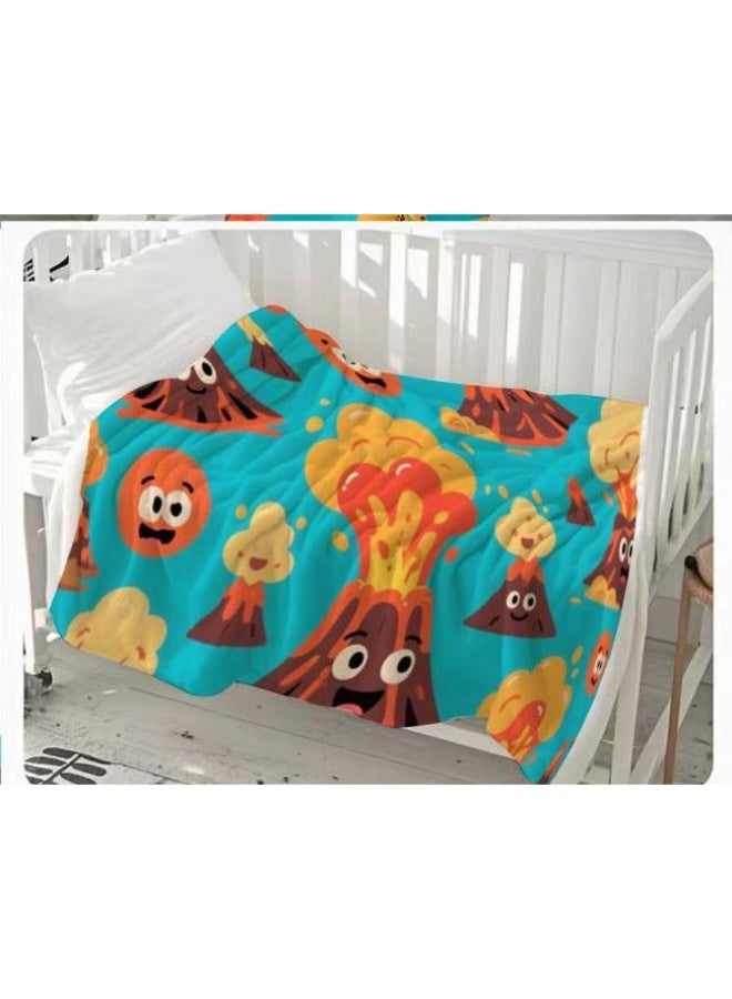 عام بطانية رقيقة من الفانيلا الكرتونية للأطفال والرضع (دافئة ومريحة، ومناسبة للنوم والألعاب) 70 سم * 100 سم - Image 2