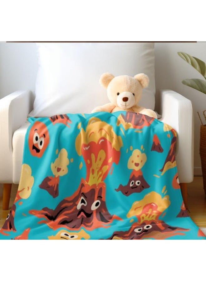 عام بطانية رقيقة من الفانيلا الكرتونية للأطفال والرضع (دافئة ومريحة، ومناسبة للنوم والألعاب) 70 سم * 100 سم - Image 5