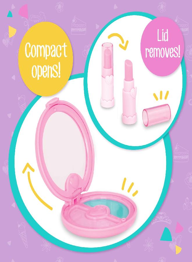 Play Circle by Battat - Princess Purse Style Set - Pretend Play Multicolor Handbag and Fashion Accessories - Toy Makeup, Keys, Lipstick, Credit Card, Phone, and More for Kids Ages 3 and Up (8 pieces) - Image 3