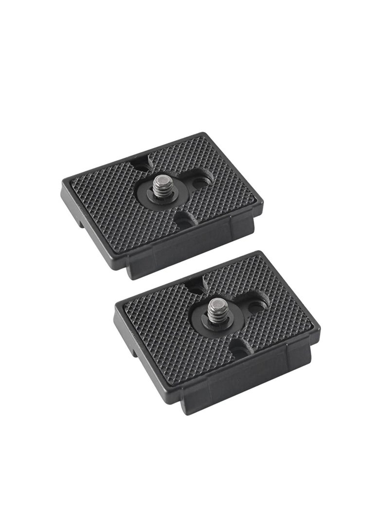 2 Pack Quick Release Plate, with 1/4"-20 Screw for Bogen 3157N Manfrotto 200PL-14 RC2 Camera Tripod(BHQ2 128RC/128RCNAT、141RC/141RCNAT、222/234RC、323、390/390B/390RC、352RC/308RC、460MG、486RC2