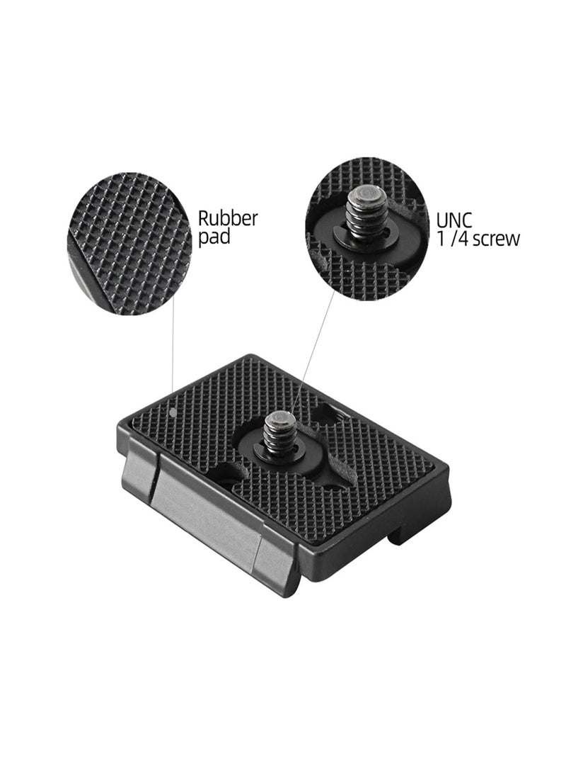 2 Pack Quick Release Plate, with 1/4"-20 Screw for Bogen 3157N Manfrotto 200PL-14 RC2 Camera Tripod(BHQ2 128RC/128RCNAT、141RC/141RCNAT、222/234RC、323、390/390B/390RC、352RC/308RC、460MG、486RC2