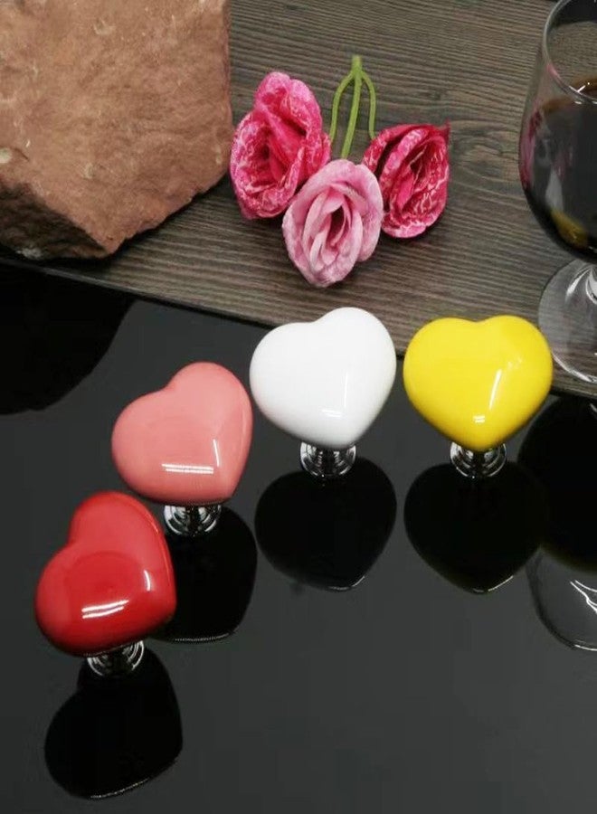 UtySty 4 Pack Toilet Push Button Pusher Heart Shape Adhesive Press Extension Handle Helper Long Nail Saver Gadgets for Toilet Flush Valve Button Smart Bidet Toilet One Piece Toilet Bathroom - Image 5