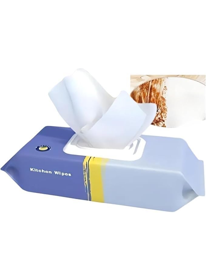 Generic Kitchen Cleaning Wipes 80 PCS – Multi-Purpose Degreasing Wet Wipes for Kitchen Surfaces & Appliances - Image 1