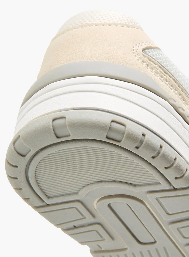 Mister Duchini Panelled Sneakers with Hook and Loop Closure