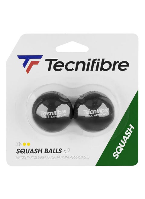 SQUASH BALLS - Set of 2 (double yellow dot)