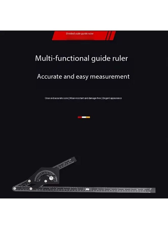 2pcs High Precision Multi Functional Angle Ruler Durable Iron Construction No Battery Needed - Image 5