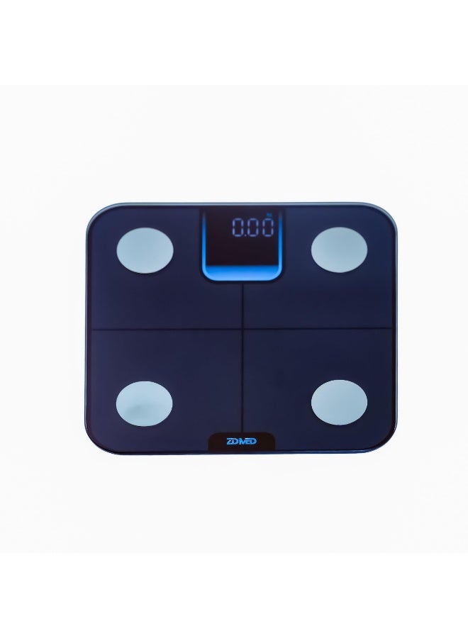 زدميد ميزان الجسم الرقمي الذكي ZidMed - محلل الوزن الإلكتروني بالبلوتوث  قياس عالي الدقة لمؤشر كتلة الجسم والعضلات والماء - Image 4