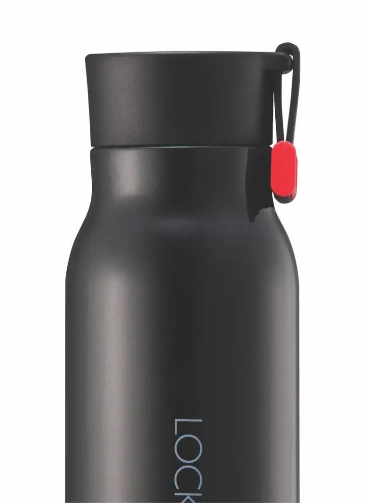 LOCK & LOCK LocknLock Name Tumbler 350ml – Durable BPA-Free Stainless Steel Travel Mug in Black  - Image 3