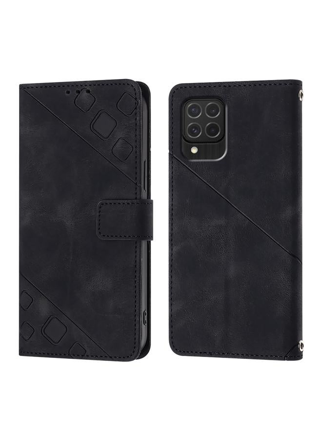 اس-توب جراب لهاتف Samsung Galaxy M62 مصنوع من الجلد المنقوش بملمس الجلد - Image 1