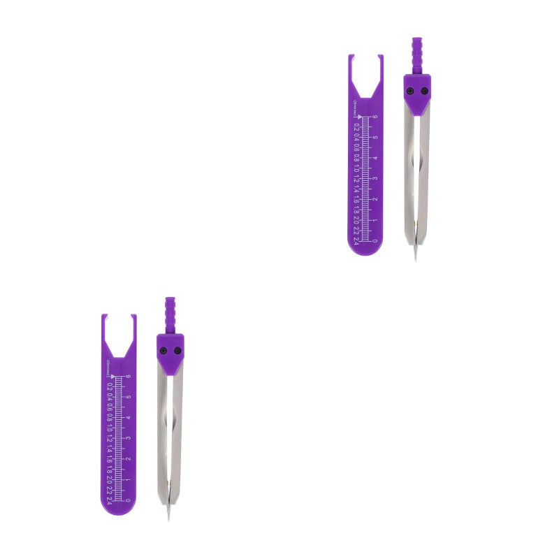2pcs Precision Calipers For Cardiologists: Accurate /Ekg Measurement Tool With Clear Scale - Ruler For Clinical Teaching And Research - Image 1