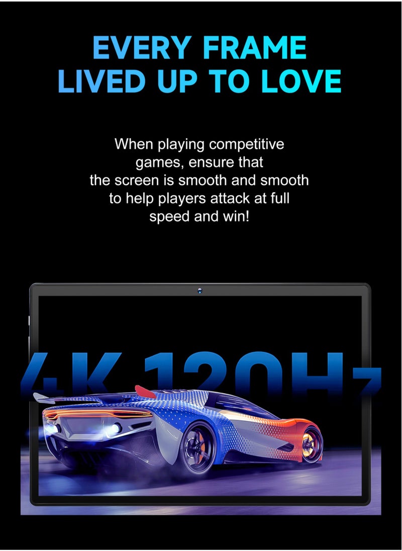 X - Prime - 10.1-Inch HD+ Display 3000x1440P Android 12 Smart Tablet PC with Keyboard and Mouse Octa-Core Processor 12GB RAM+512GB ROM Dual SIM 5G Student Learning Tab Gold - Image 1
