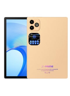X - Prime 10.1-Inch HD+ Display 3000x1440P Android 12 Smart Tablet PC with Keyboard and Mouse Octa-Core Processor 12GB RAM+512GB ROM Dual SIM 5G Student Learning Tab Gold  - Image 1