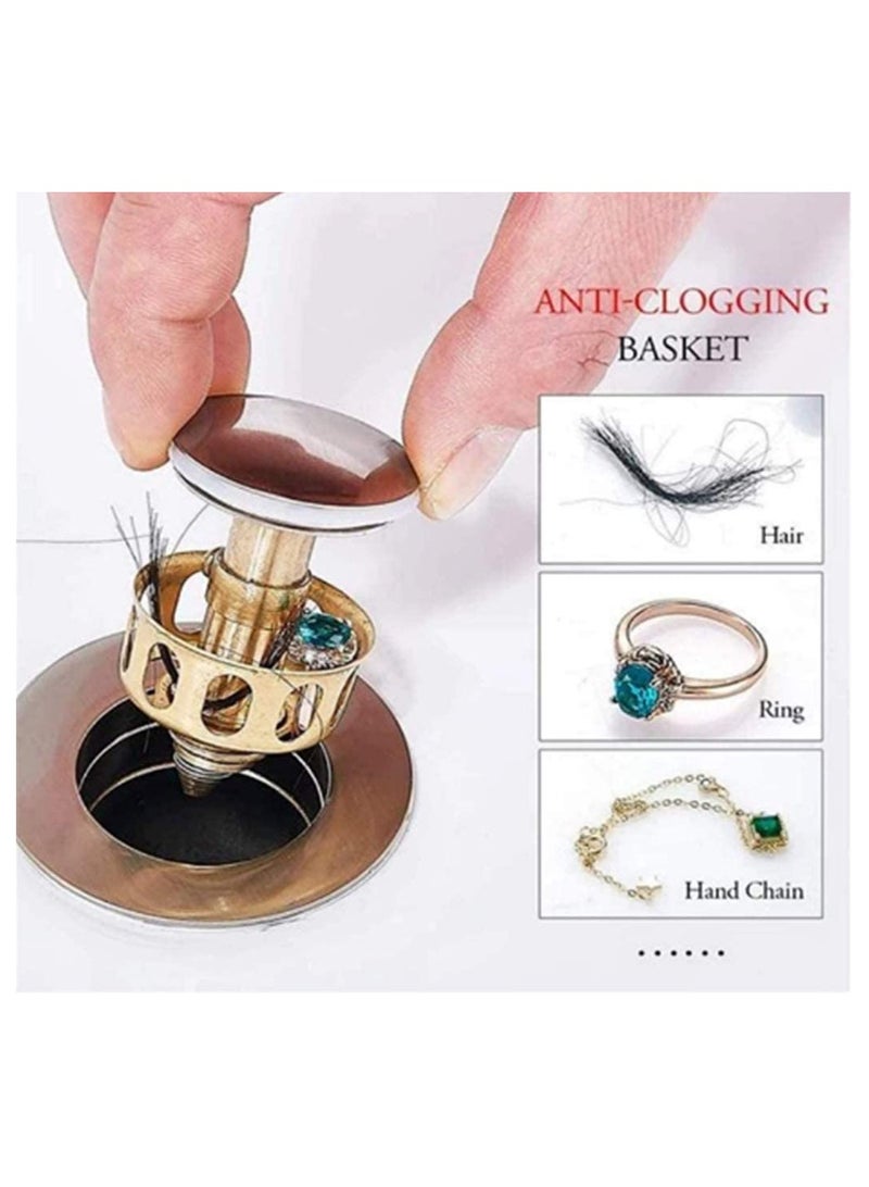 Suntown 4 قطع سدادة حوض قابلة للنفخ، مصفاة تصريف مرنة من الفولاذ المقاوم للصدأ، مثبتة مضادة للاحتباس، ملحقات السباكة لمنع الانسداد لاستبدال سدادة المطبخ وحوض الاستحمام - Image 4