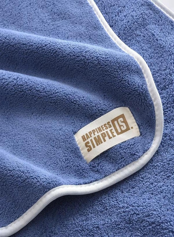 لينير مناشف يد من الألياف الدقيقة من لينير / منشفة صغيرة الحجم / منشفة وجه / منشفة للرجال والنساء والأطفال / مناشف فائقة النعومة والامتصاص وسريعة الجفاف للصالة الرياضية والسفر 500 جرام لكل متر مربع (أزرق-2) - Image 2